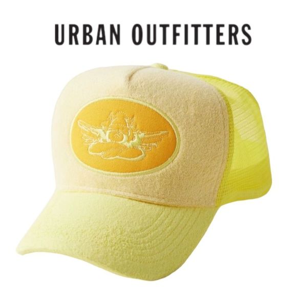 Boys Lie Accessories - NEW Boys Lie Urban Outfitters UO Yellow June Trucker Cap Hat